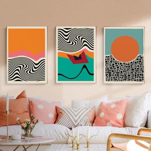 Abstract Canvas Painting Modern Color Eyes Poster Geometric Nordic Wall Art Printing Picture Living Room Home Decoration