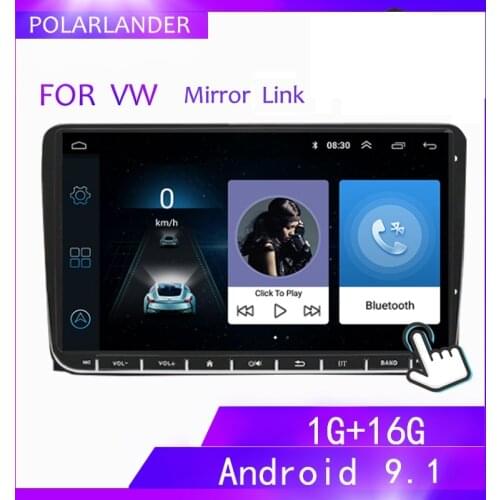 2 Din 9"For Bora Golf VW Polo Passat B6 B7 Touran Android WIFI Car Stereo Radio GPS Navigation MP5 Player without camera