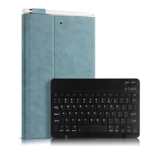 For IPad 9.7 Case 2017 2018 Ipad 5 6 Air 2 1 9.7" Wireless Bluetooth Keyboard PU Tablet Protective Shell Stand Covers Funda+pen