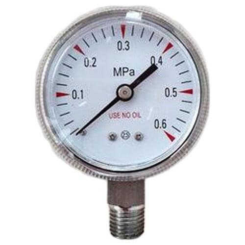 High purity special gas pressure gauge NPT thread stainless steel pressure gauge pressure reducer pressure gauge single table