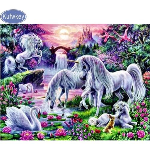 DIY,Diamond Embroidery,unicorn,5d square Diamond Painting swan,Cross Stitch,3D,Diamond Mosaic,home Decoration,Christmas gifts
