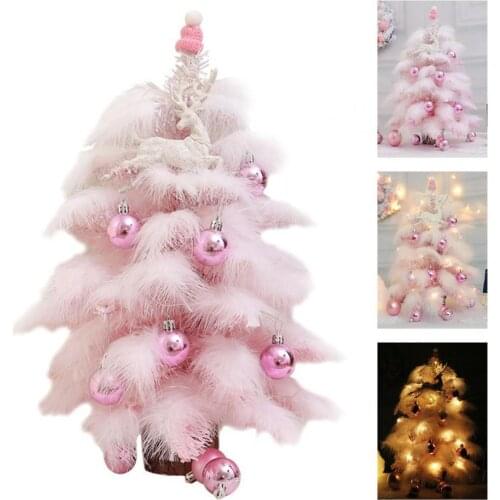 Artificial christmas tree decoration LED Light Fine Workmanship PVC Artificial Table Top 45cm Xmas Tree ornaments for Home