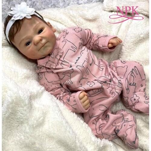 NPK 48CMreborn premie baby doll popular cocomalu hand made high quality doll real soft touch cuddly baby collectible art doll
