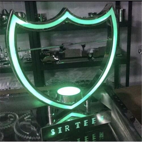 METAL DOM PERIGNON LED CHAMPAGNE BOTTLE GLORIFIER
