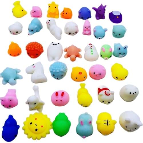 Mochi Toys soft material Squeeze Squishy Kawaii doll Stretchy Animals Healing Stress kids toys