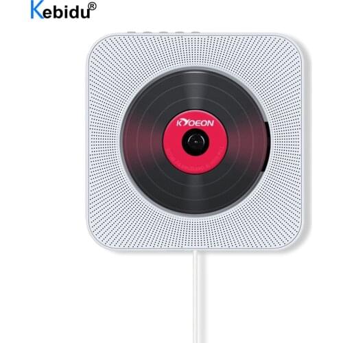 Wall Mounted CD Player Surround Sound FM Radio Bluetooth USB MP3 Disk Music Player Remote Control Stereo Home Speaker Portable