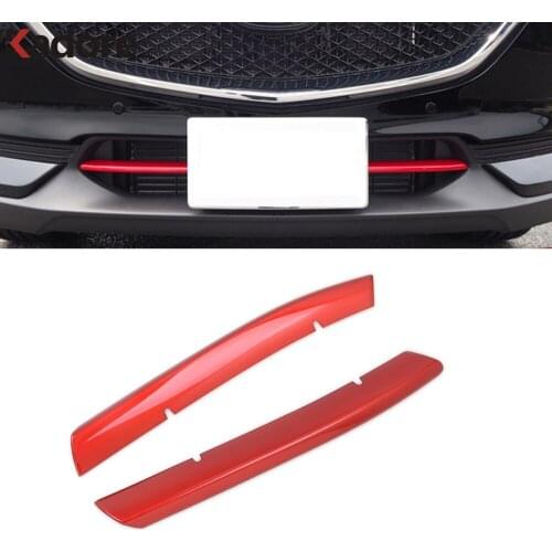For Mazda CX-5 CX5 2017 2019 2020 KF ABS Front Grille Bumper Glossy Racing Grill Molding Around Cover Trim Exterior Accessories