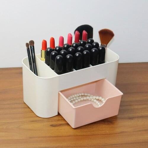 Plastic Storage Box For Makeup Pink/Blue/Green Makeup Organizer Cosmetic Storage Case With Drawer Cheap High Quality Sorage Box