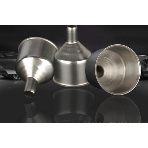 Portable Mini Funnel Stainless Steel Flask Beer Liquid Oil Tools Spices Wine Flask Filter Small Mouth Funnel Kitchen Supplies