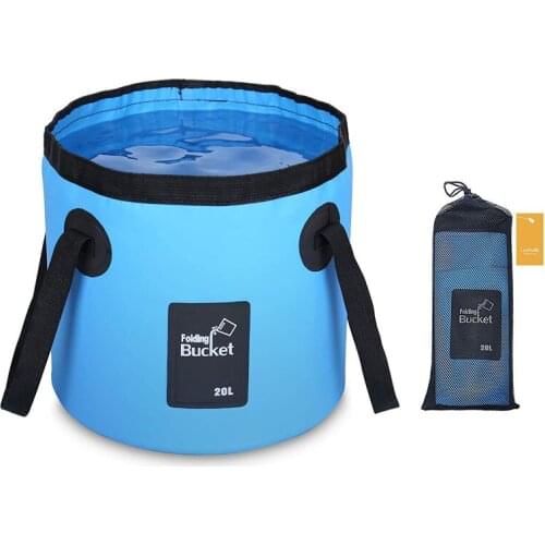 12L 20L Portable Folding Bucket Thickened Cleaning Car Wash Bucket Household Cleaning Tool Outdoor Fishing Travel Home Storage