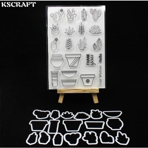 KSCRAFT Succulent Plant Metal Cutting Dies Stamp for DIY Scrapbooking/photo album Decorative Embossing DIY Paper Cards 114