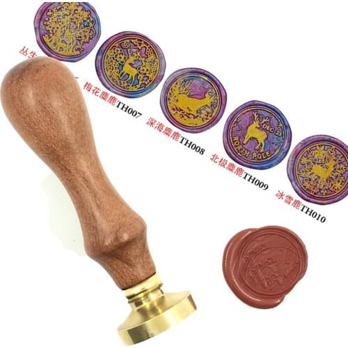 Fairy tale Elk wax seal Copper head wood Handle Scrapbooking Vintage Ancient Seal Retro Stamp gift HIGH QUALITY