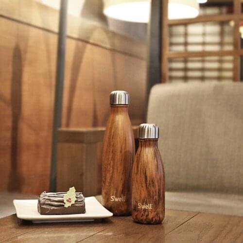 United States swell mug portable cups for boys, girls and students Korean version of fresh and literary stainless steel cups