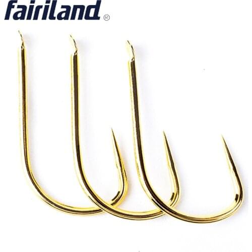 Reinforced SHIN KANTO fish hook Barbless fishing hook 100pcs set no barbed hooks Japan imported golden non barbed hooks