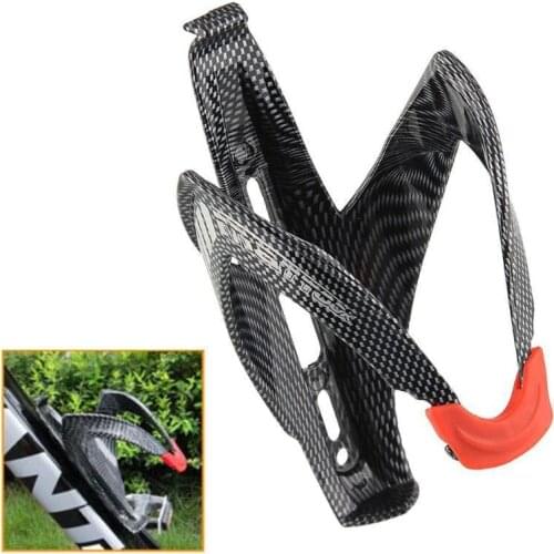 Bicycle Bottle Cage Imitating Carbon Fiber Texture Streamlined Universal Mountain Bike Riding Accessories High Toughness Sturdy