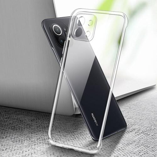 High Quality Transparent Phone Case for Xiaomi Mi 11 11X Pro Ultra Lite 11i Soft TPU Clear Protective Mobile Back Cover Mi11Pro