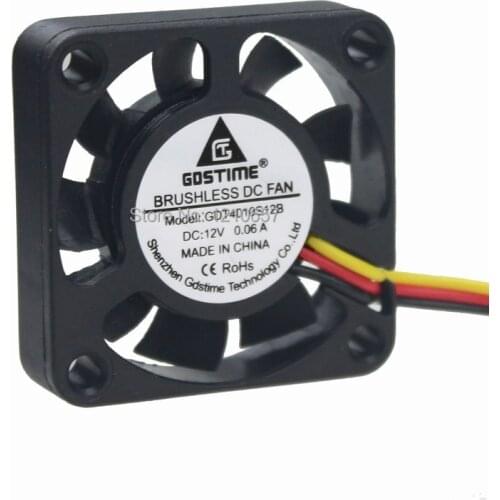 10Pieces LOT 3Pin 40mm 40 x 40 x 10mm 4010s 12V DC Mini Cooling Heatsink Fan