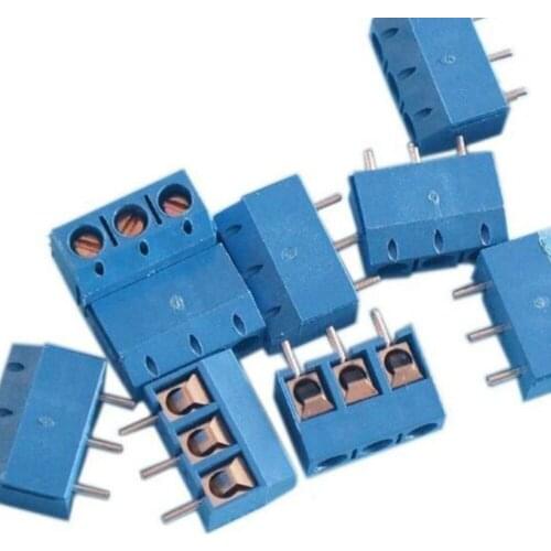 100PCS KF301-3P 5.08mm 3 Pin Connection Terminal Screw Connector Z3 Set Accessories High Quality Terminal Connector