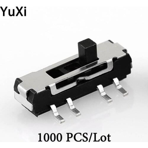 1000pcs/Lot 8P3T toggle switch Interruptor on-off mini 1 Way 3 Band Slide Switch PCB Mount micro slide switch 8pin 3 Position