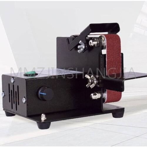 Small Mini Belt Machine DIY Polishing Machine Sandpaper Machine Polisher Sharpening Machine Woodworking Desktop Belt machine