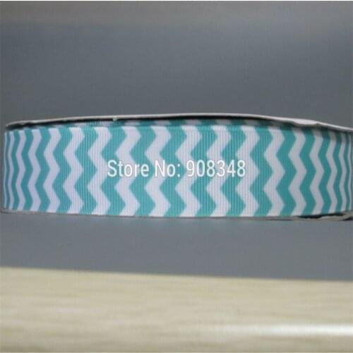 3/8" 9mm lt. blue stripe printed Grosgrain Ribbon Hair Bows Accessories PR1550