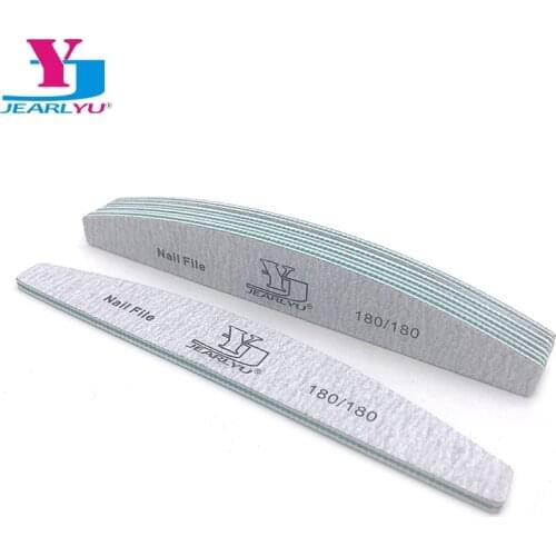 5 pcs/lot Sandpaper Nail File Lime 180/180 Double Side Sanding Buffer Block Set Grey Polish Manicure Nails Tools