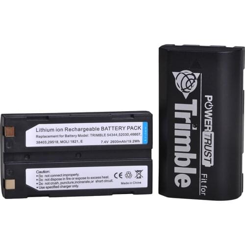 2Pc 54344 92600 Battery for Trimble 29518, 46607, 52030, 38403, R8,5700,5800, R6, R7, R8, R8 GNSS, MT1000 GPS Receiver Ei-D-Li1