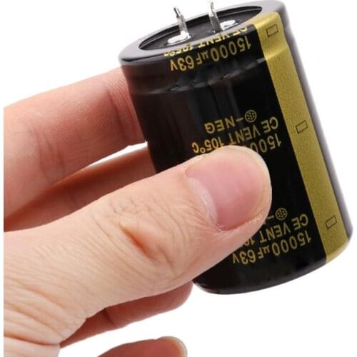 63V 15000uF Aluminum Electrolytic Capacitor Amplifier Audio Filter Capacitors Volume 35x50