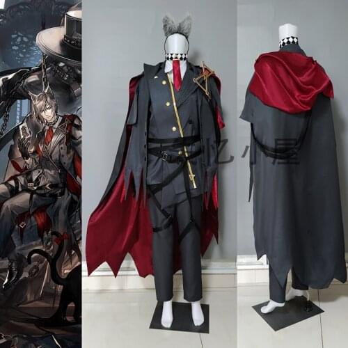 Anime Arknights Phantom Version 2.0 RHODES ISLAND Mask Officer Game Battle Uniform Cosplay Costume Halloween Free Shipping 2021