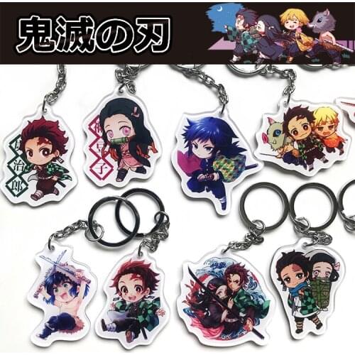 Anime Demon Slayer: Kimetsu no Yaiba Acrylic Keychain Keyring Anime Kamado Tanjirou
