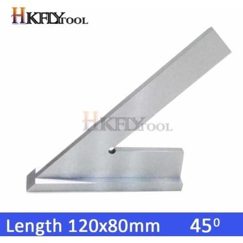 DNI875/2 100*70mm 150x100mm Try Machinist Square with Base 45 degree steel wide base square ruler Measuring Tool Caliper