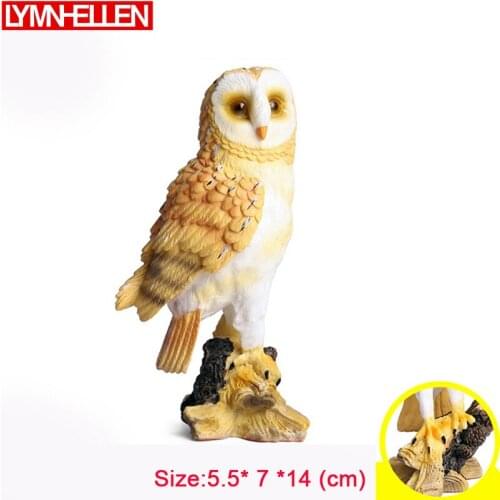 Simulation Wildlife Animal Bird Eagle Owl Solid Static Wildlife Model Toy Childrens Cognitive Gift