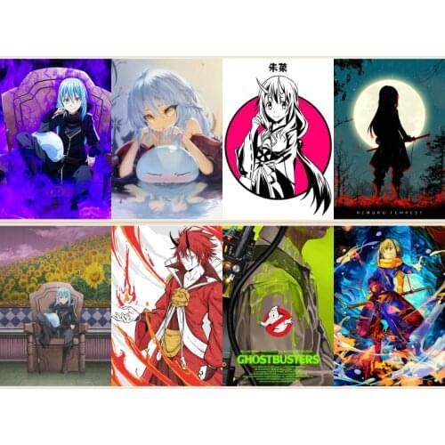 Canvas Painting Wall Art Cartoon Rimuru Tempest Anime Shuna Poster Prints Poster Home Decoration for Bedroom Pictures