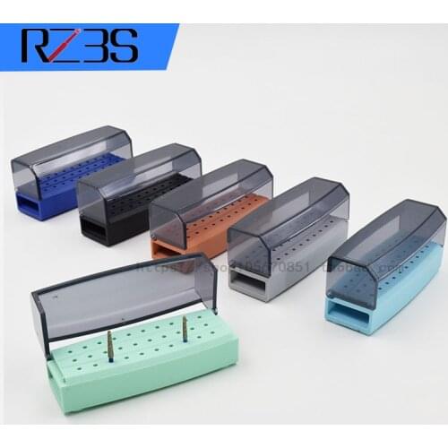 RZ3S Dental Storage Box For FG 1.6mm Diamond Bur Block 30 Holes Autoclavable Bur Box 6 Colors