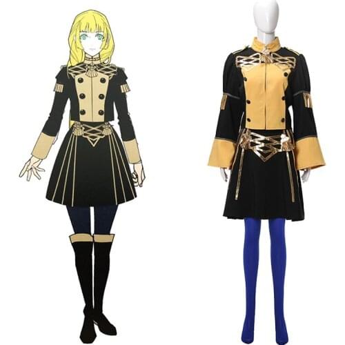 CostumeBuy Game Fire Emblem Three Houses Ingrid Cosplay Costume Women Halloween Dress Fancy Full Set Costume Custom Made