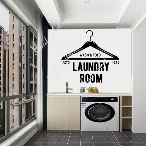 Creative Laundry Room Stickers Wall Stickers Personalized Creative For Living Room Bedroom Waterproof Wall Art Decal
