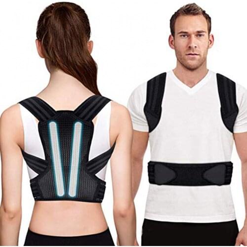 50%HOTMen Women Posture Corrector Back Shoulder Support Lumbar Strap Correction Brace
