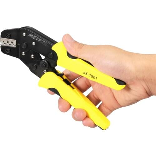Multitool Crimping Plier Profession Pliers Wire Crimper Engineer Ratchet Crimping Tool Terminal JX-1601-10 AWG28-18 0.1-1.0mm2