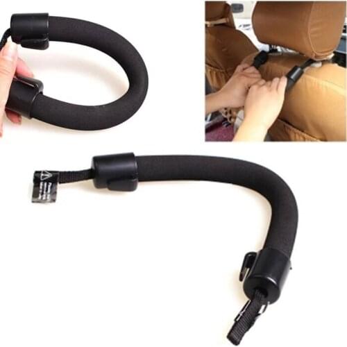 Soft EVA Car Seat Back Headrest Hanger Armrest Seat Hanger with Holder Hook for Elder Elderly Children Safe Driving Handrail