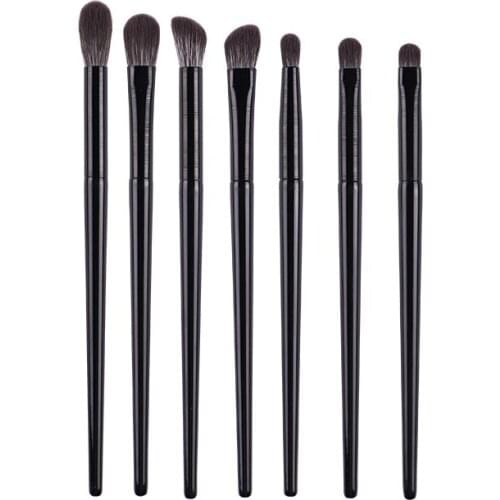 7pcs/set Pro Eye Makeup brushes set detail Eyeshadow Make up brushes kit angled Eye Shadow Highlight Smudge soft fiber essential