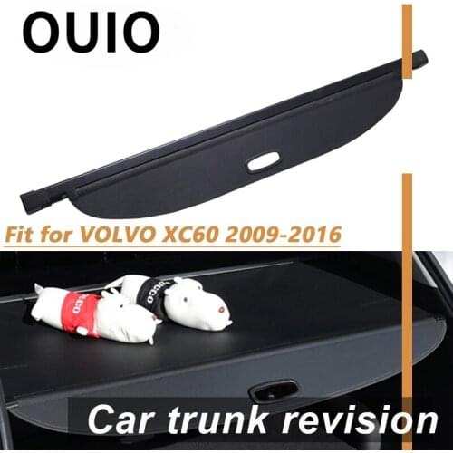 OUIO 1Set Car Rear Trunk Cargo Cover For Volvo XC60 2009 2010 2011 2012 2013 2014 2015 2016 Security Shield Shade Accessories