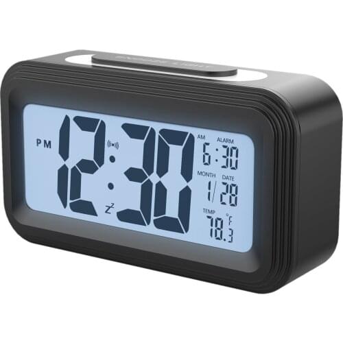 Large Display Table Clock With Calendar For Home Office Travel Snooze Electronic Kids Clock LED Desktop Digital Clocks