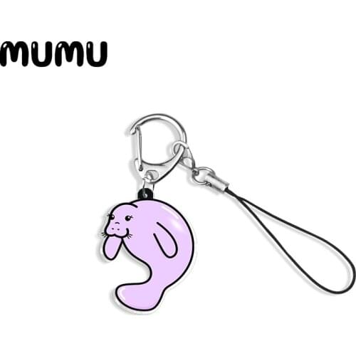 2020 New Mermaid Shell Keychain Handmade Jellyfish Manatee Starfish Keyring Epoxy Resin Jewelrys Bag Accessory