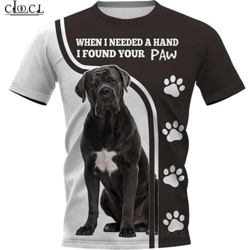 HX 2021 Newest Popular Cane Corso T Shirt 3D Print Fashion Harajuku Streetwear Pullover Tops Oversized Clothes Drop Shipping