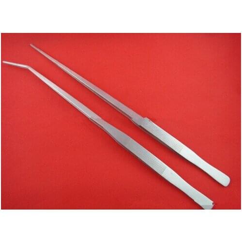 New Arrive Aquarium Live Plant Tank Curve Scissors Stainless Steel Tweezers 27CM
