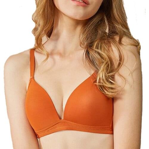 Sexy Women Bra Solid Seamless Underwear Adjustable Straps Wire Free Push Up Bralette Soft Female Breathable Sleep Lingerie Bra