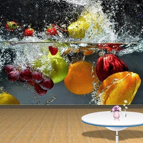 Custom Photo Wallpaper 3D Fruit Large Mural Cafe Juice Drinks Shop Restaurant Living Room Background Wall Papers Home Decor