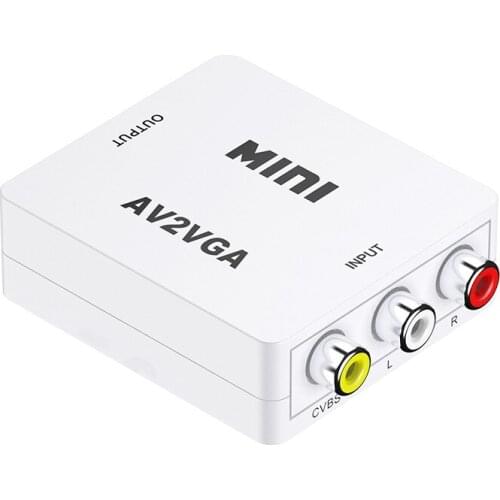 For TV Box AV to VGA Converter AV to VGA TV to Display Conversion Line
