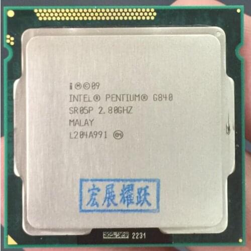 Intel Pentium Processor G840 (3M Cache, 2.80 GHz) CPU Dual-Core LGA 1155 PC Computer Desktop CPU