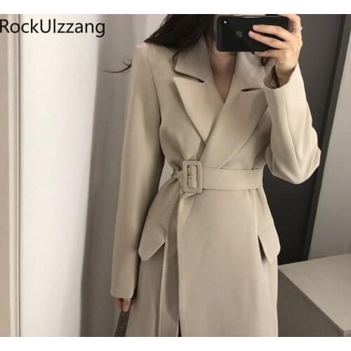 Женские тренчи Rockulzzang China At AliExpress